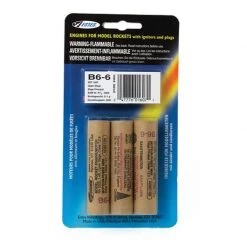 Estes B6-6 Reg Upper Stage (3) HAZS for Motors